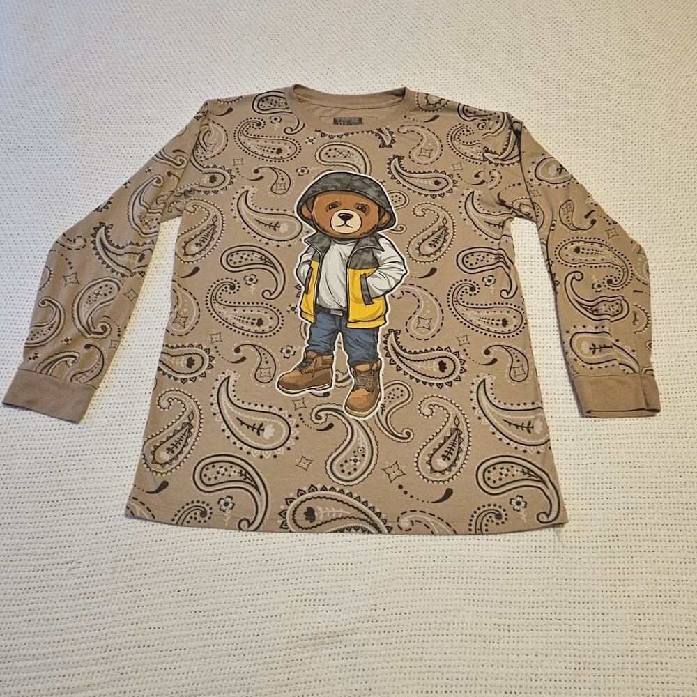 Bailey Apparel Hustle Bear Long Sleeve Shirt Size XL (18-20)